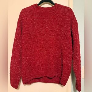 Weatherproof Vintage Red Women's Sparkly Sweater